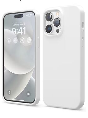 14 Pro Max White Silicone iPhone Case